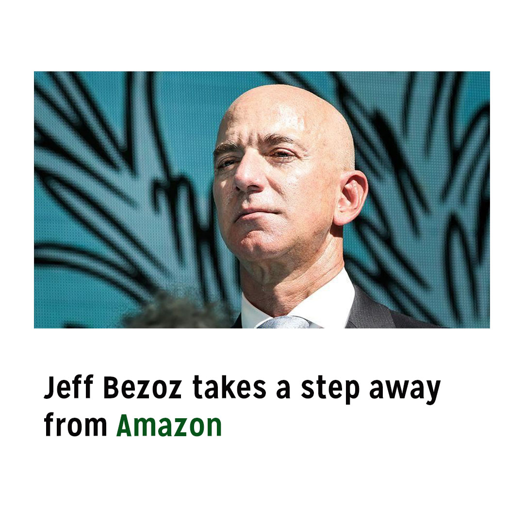 Jeff Bezoz takes a step away from Amazon